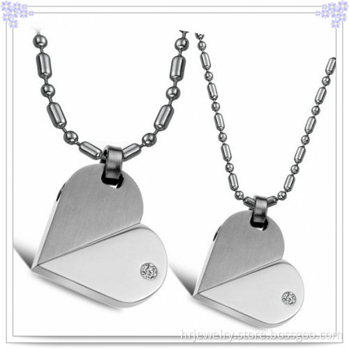 Fashion Pendant Stainless Steel Couple Necklace (HR2129)